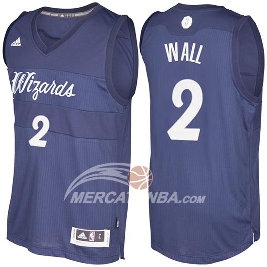 Maglia NBA Christmas 2016 John Wall Washington Wizards Blu